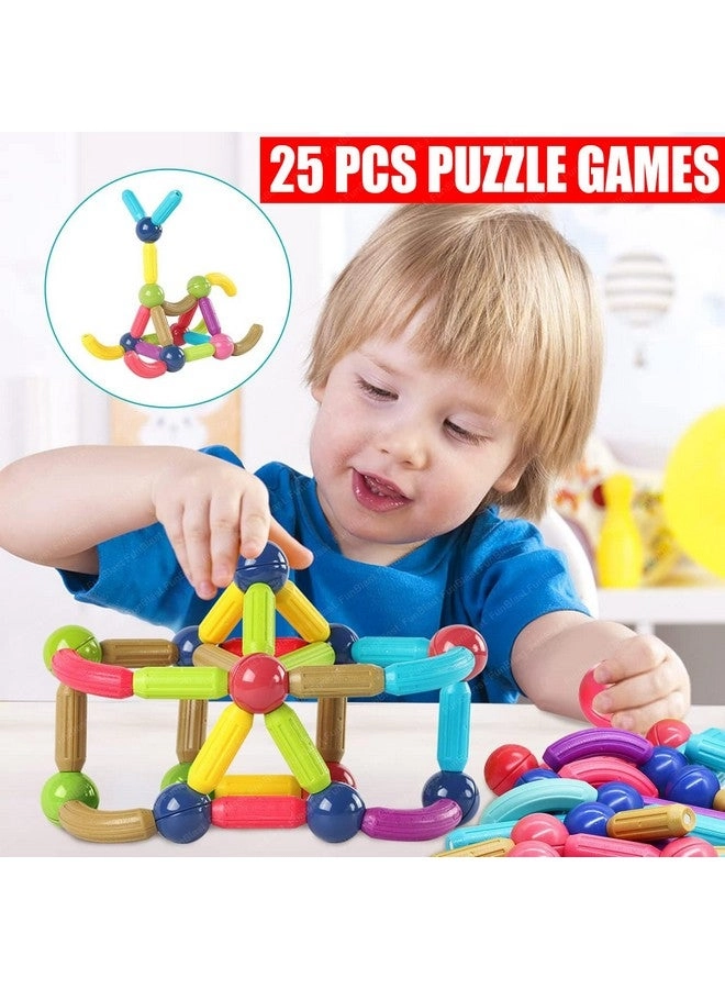 Magnetic Sticks - Construction 25 pcs
