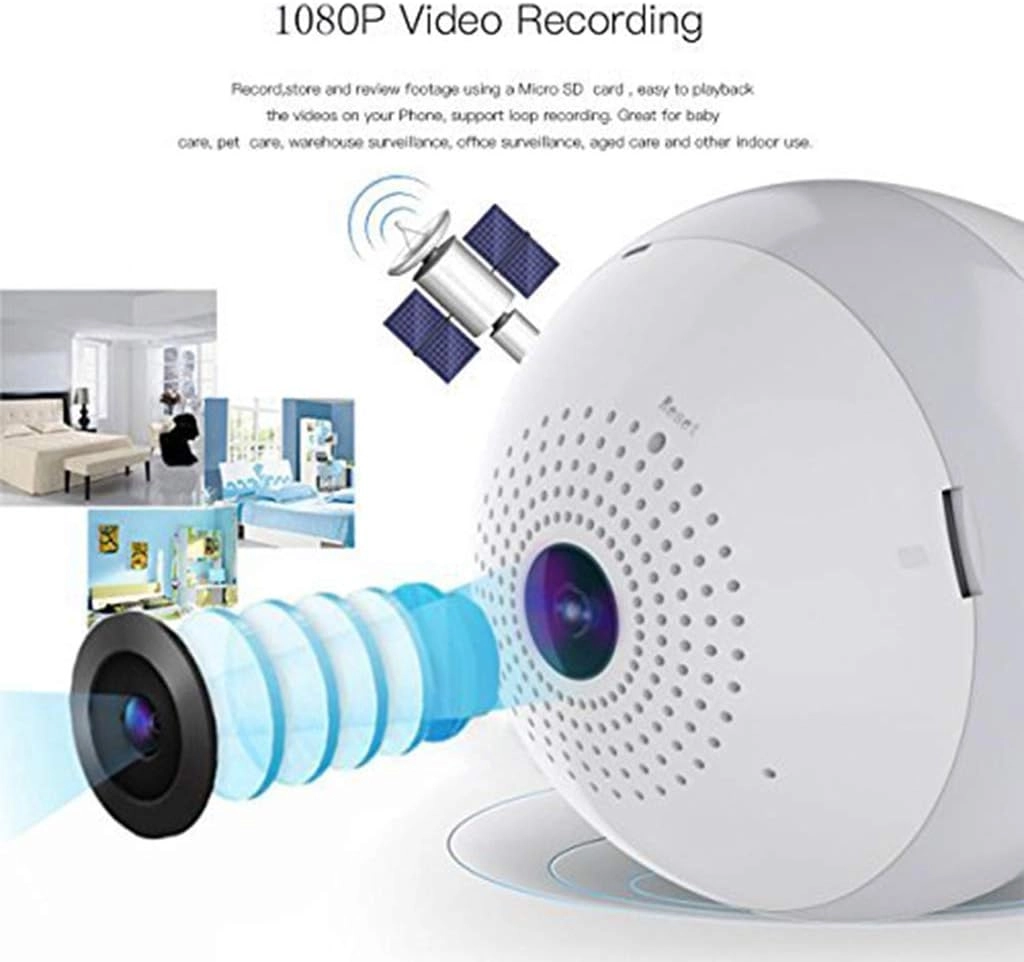 Light Bulb Security Camera 1080P