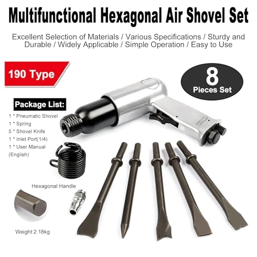 Pneumatic Shovel - 1/4 Inlet 66mm Stroke 3500rpm