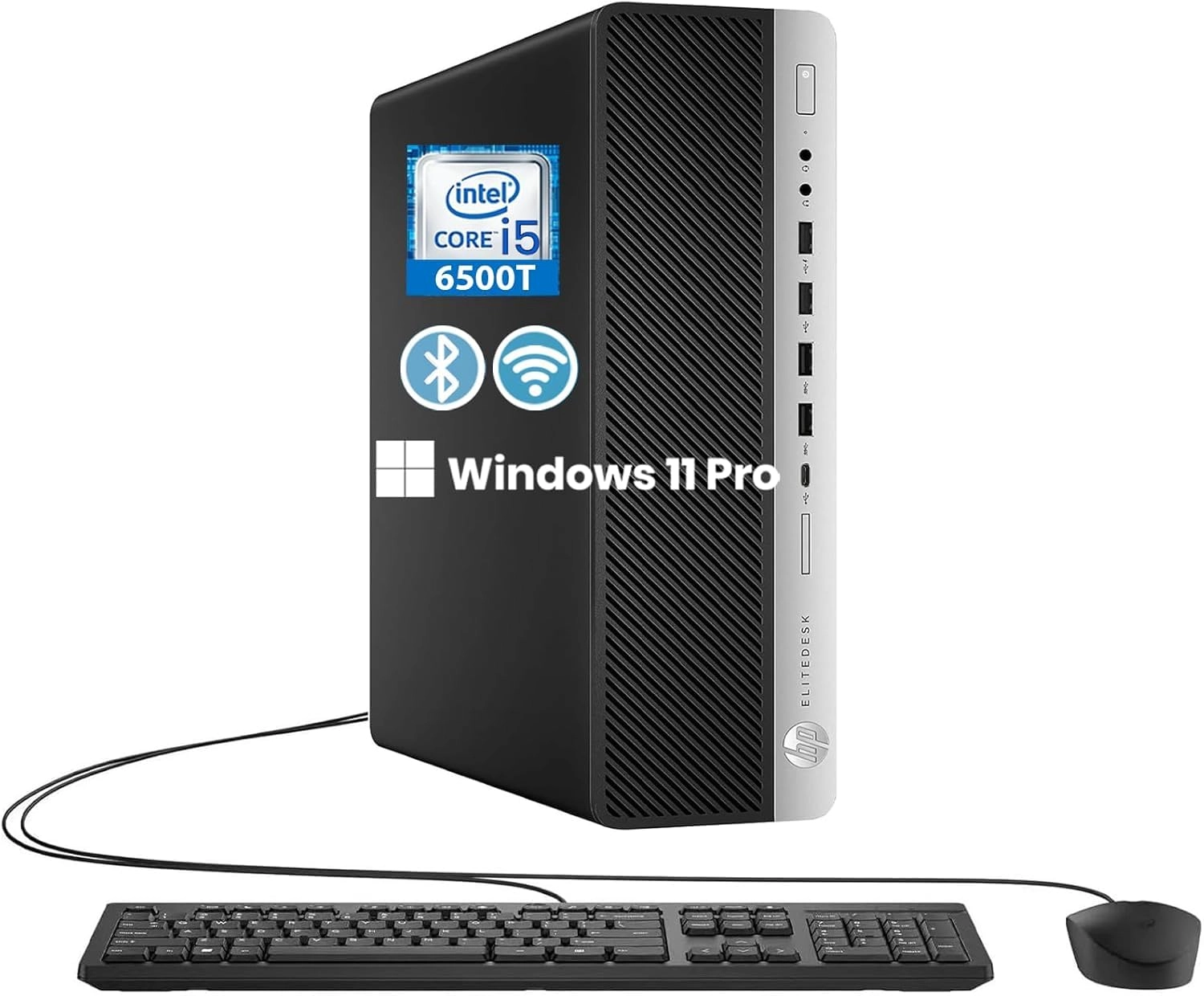 HP (Renewed) EliteDesk 800 G3 SFF - 16GB 512GB i5-6500
