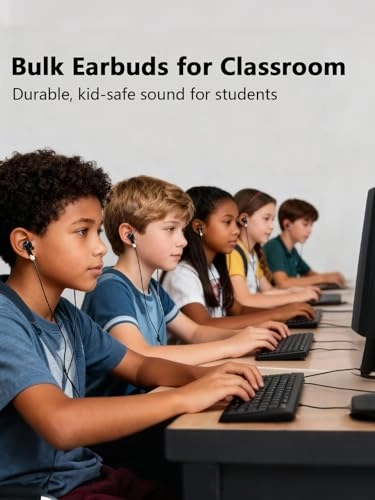 100 Pcs Bulk Earbuds Wired Earbud