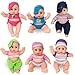 Baby Doll - Pack of 6 All Vinyl 8 Inches Tall Gift Bundle Ages 18+