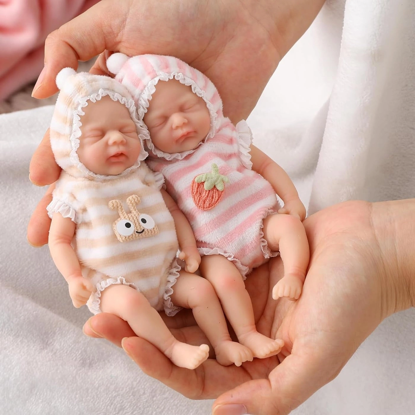 Reborn Baby Doll - 6 Inch Silicone Twin