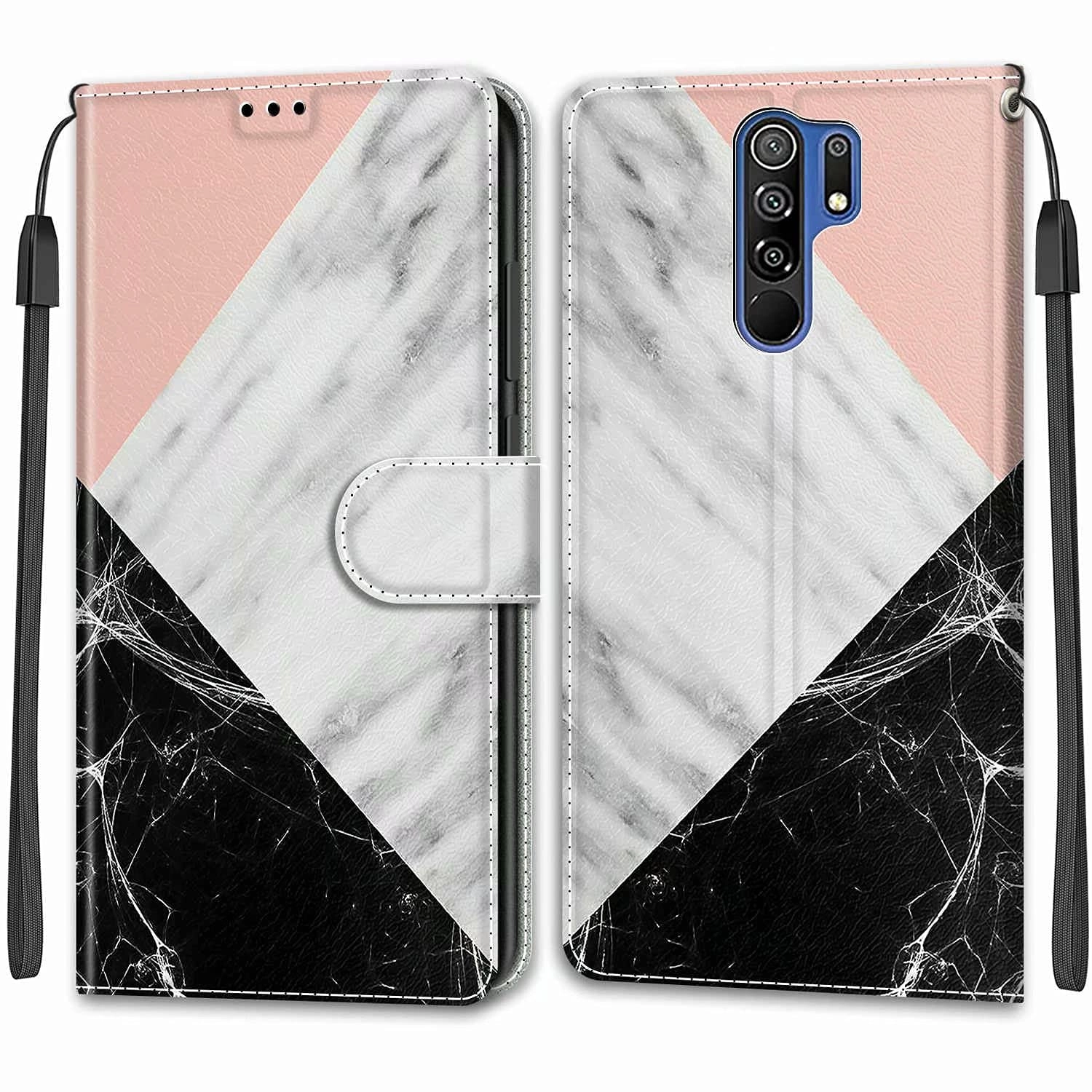 Wallet Case for Xiaomi Redmi 9 - PU Leather + Tpu