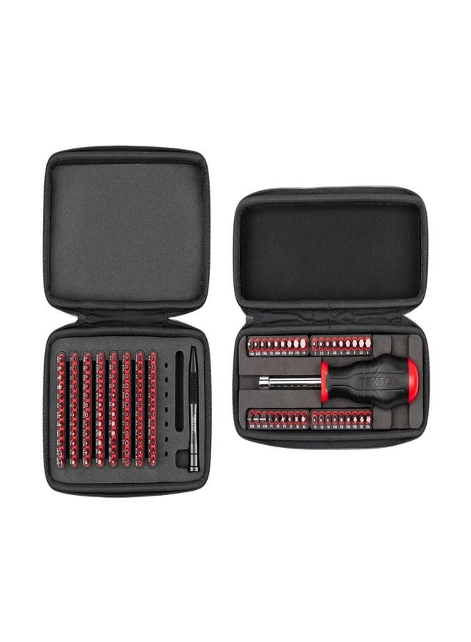 TEKTON Bit Driver and Bit Set - 134-Piece 4 mm 1/4 Inch