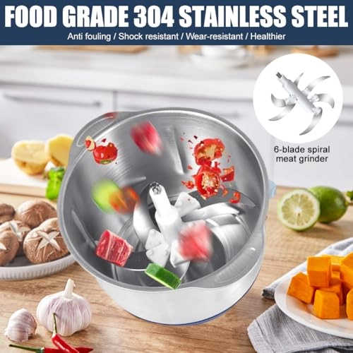 Electric Meat Grinder - 500W 5L 5-speed