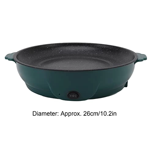 Electric BBQ Grill Plate - 26cm Double Temperature Control Automatic Power Off