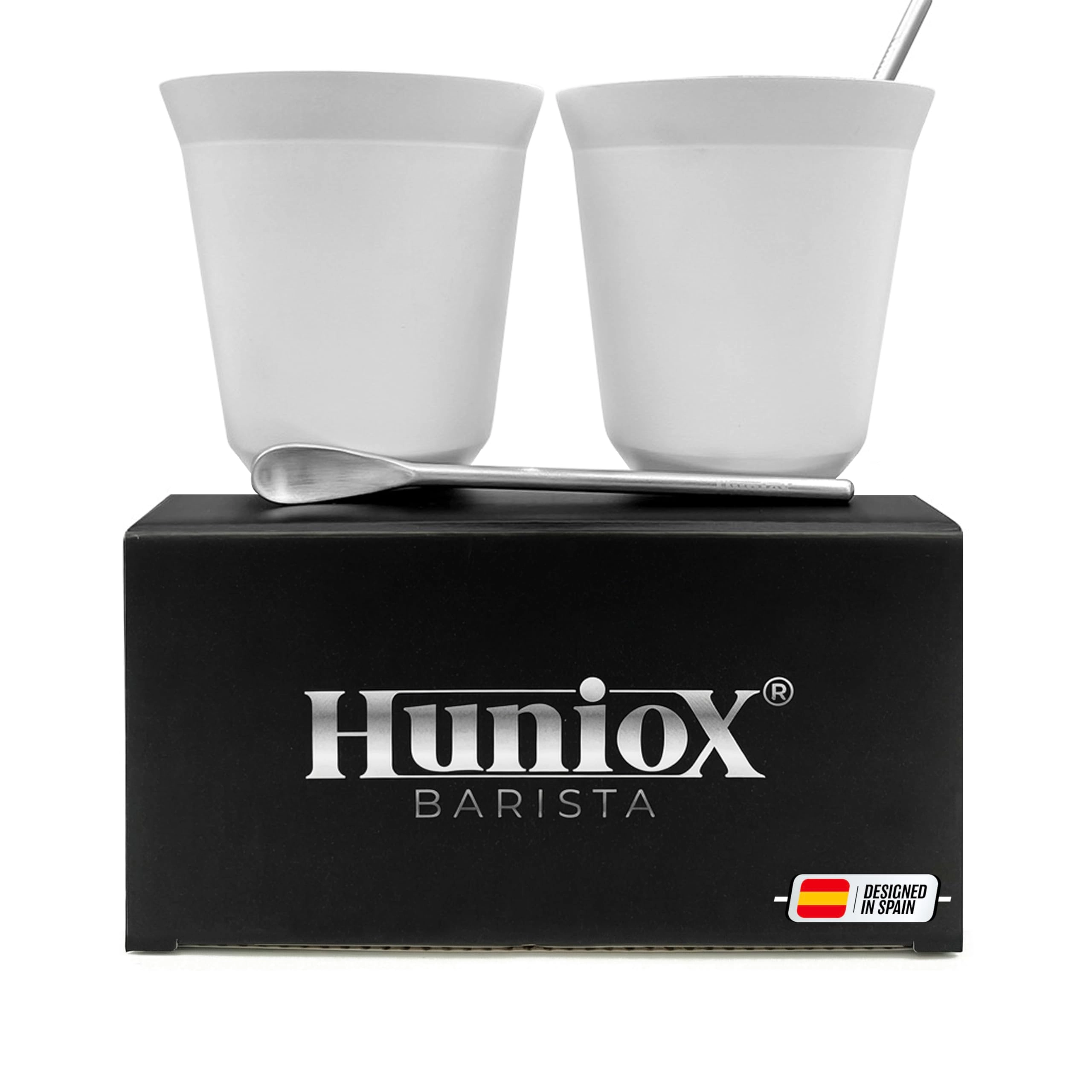 huniox Barista Reusable Cup - 2 pcs Plain Coral 250 ml