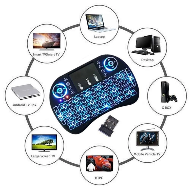 Mini Wireless Keyboard with Touchpad - Bluetooth