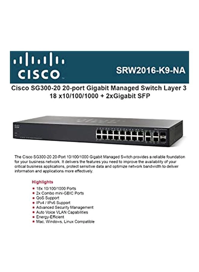 SG 300-20 - 20-ports