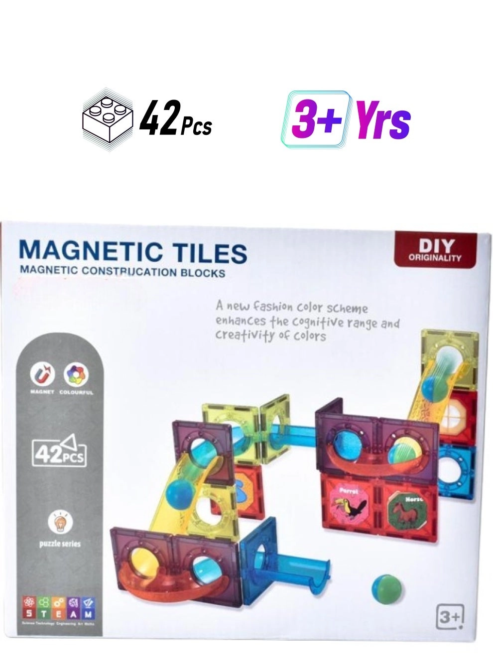 Loquat Magnetic Tiles - 42 pcs