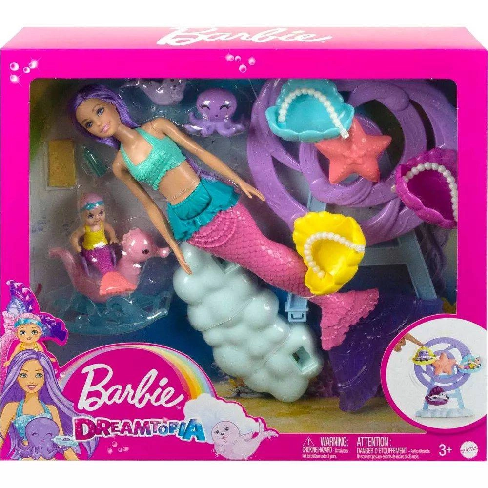 Dreamtopia Magical Mermaid Playset - Lavender Hair Includes Merbaby Baby Seal Baby Octopus Ages 3+