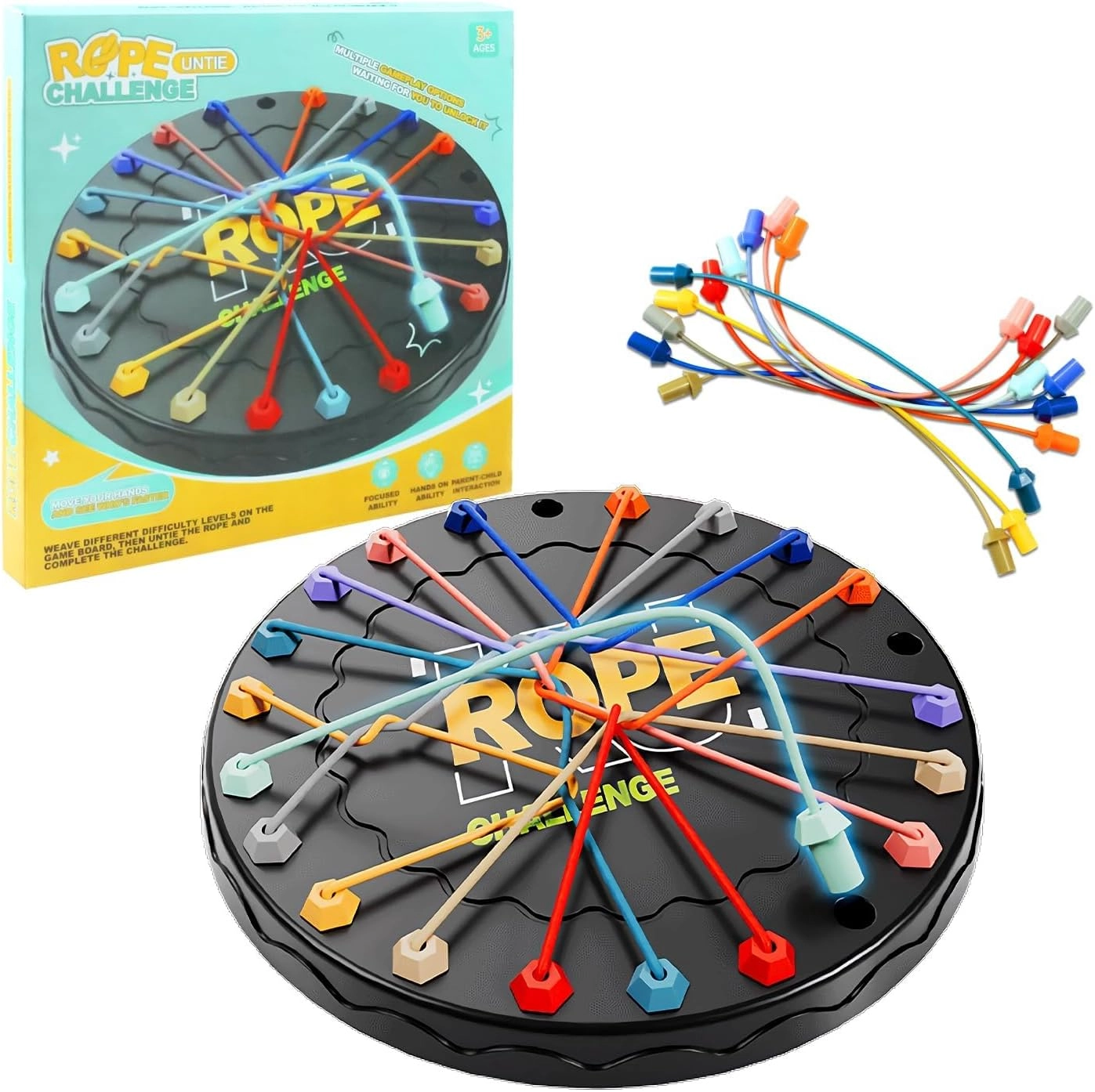 Brainy Knots - Rope puzzle family board game