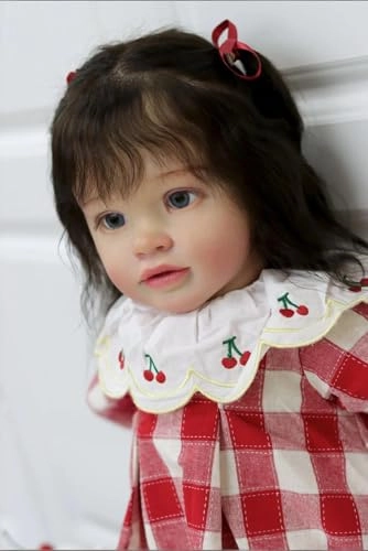 Pippa Reborn Baby Doll - 26 inch Cotton Vinyl Hand-rooted Curly Hair Ages 3+