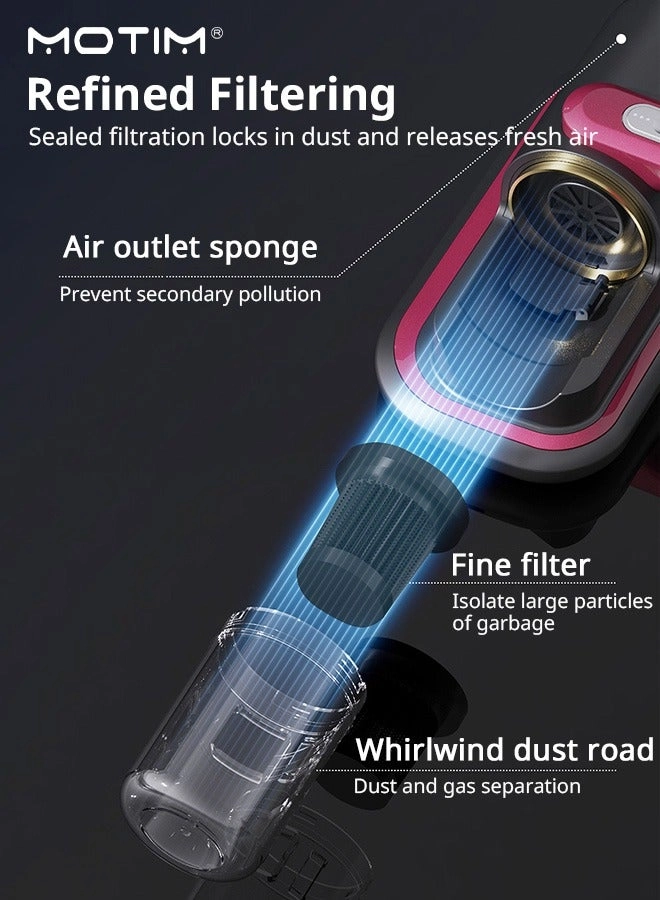 Wireless Mite Removal Instrument - 8000Pa 100W Handheld Portable Electric UV Sterilizer