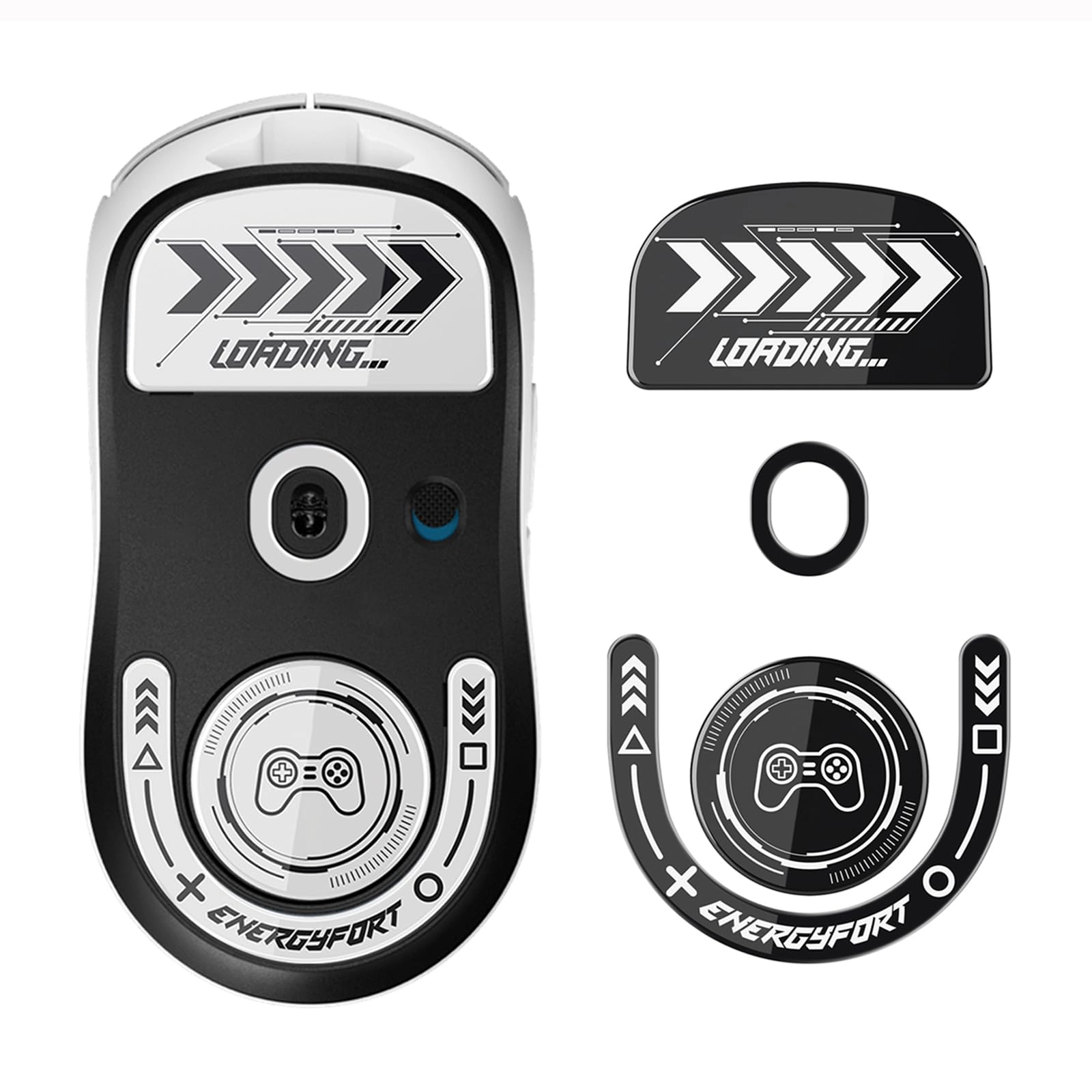 MOSHOU Glass Mouse Skates - Wireless