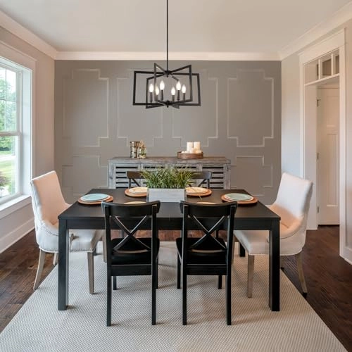 Modern Chandelier - 6 Lights Adjustable Height