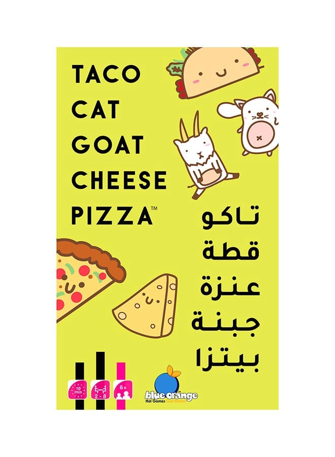 Taco Cat Goat Cheese Pizza - Card Game (Arabic/English)