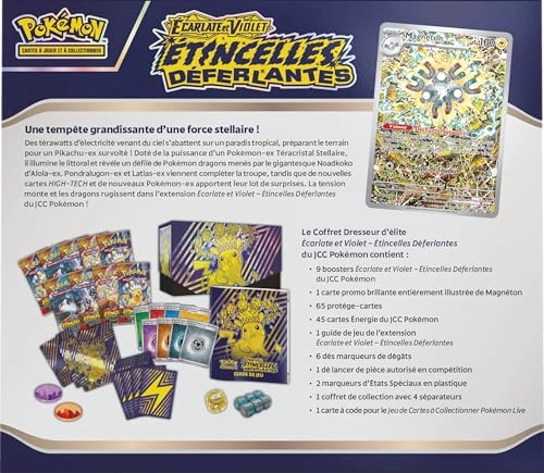 Elite Trainer Set - Surging Sparkles - 9 Booster Packs Multicolour