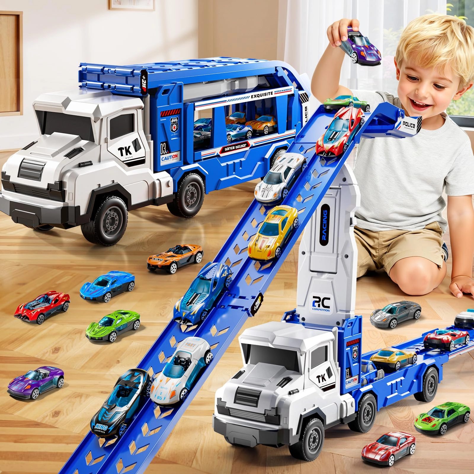 XINNOVEL Truck Toys - 12pcs