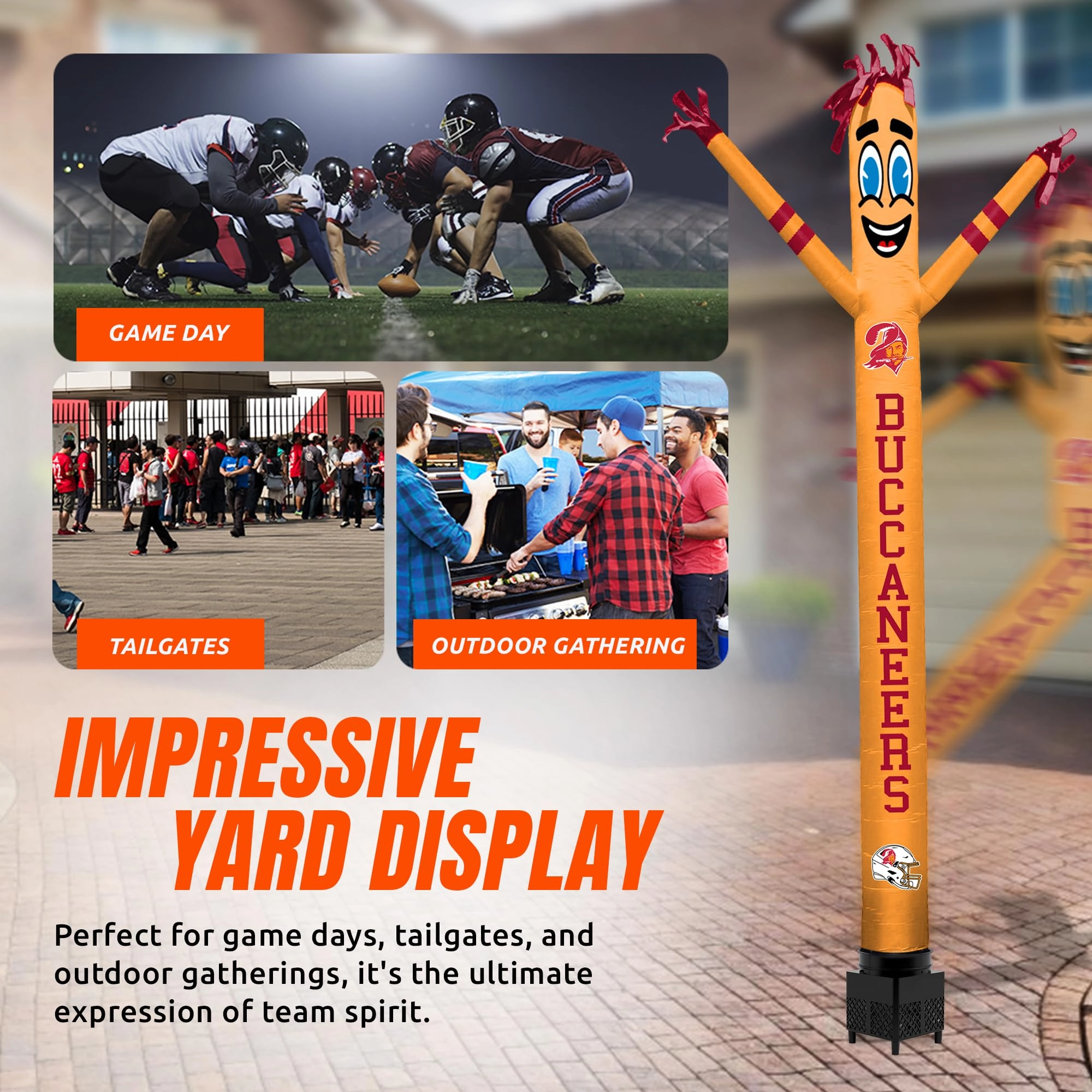 Crazy Sports Fan-Retro - 8ft LED