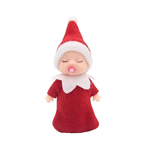 Sleeping Elf Doll - 10cm Plastic Purple