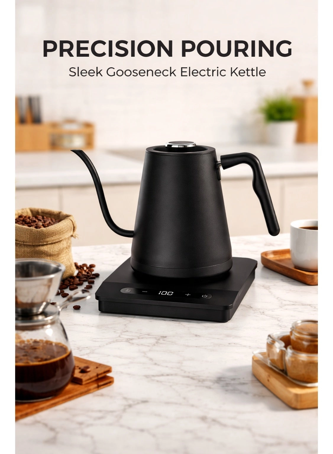 Gooseneck Digital Electric Kettle