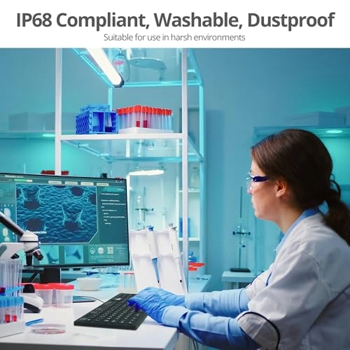 Silicone Washable Keyboard - 110-key Wired