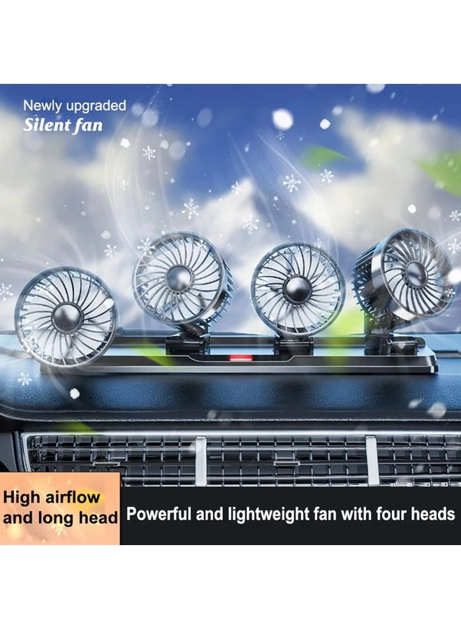 Generic 4-Head Car Fan