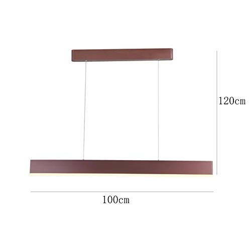 LED Nordic Creative Strip Chandelier - 100cm The coffee color is aurora-free