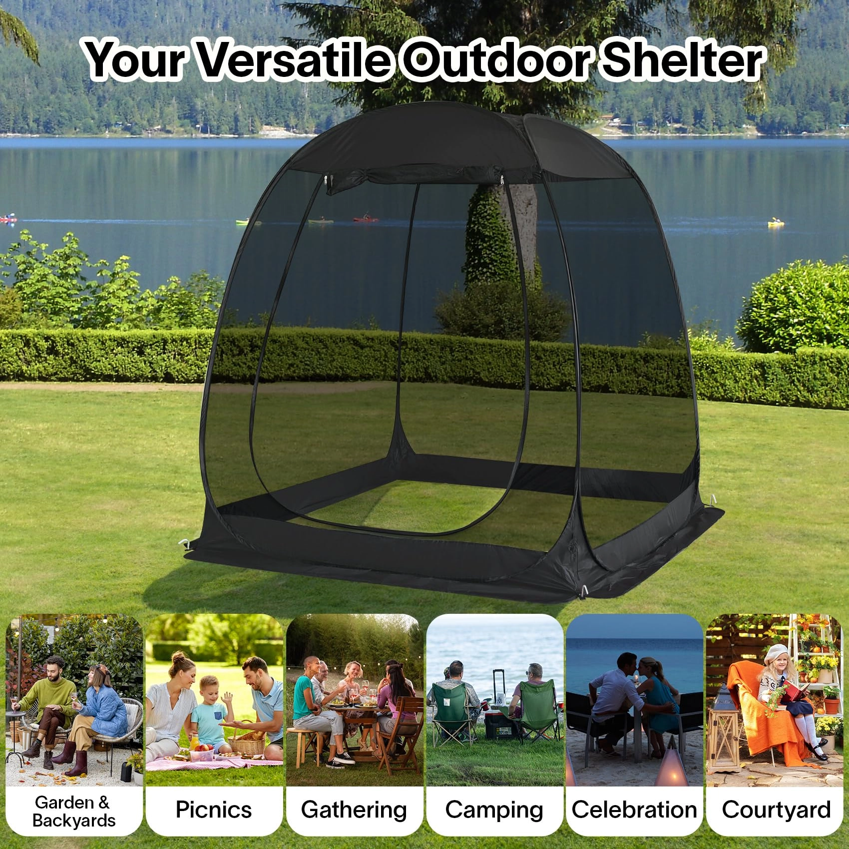 Pop Up Screen House - 9 square meters