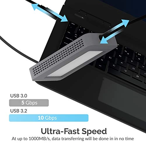 Rugged Waterproof Enclosure - USB 3.2 M.2 NVMe 2242/2260/2280