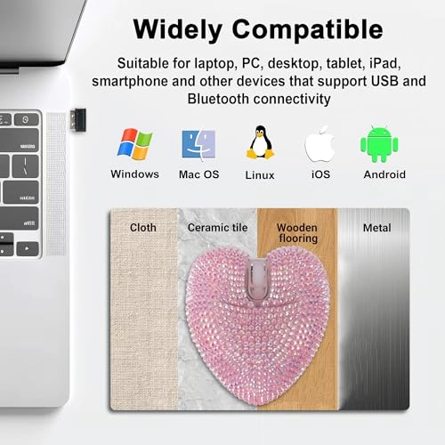 Heart Shape Mouse - Bluetooth USB