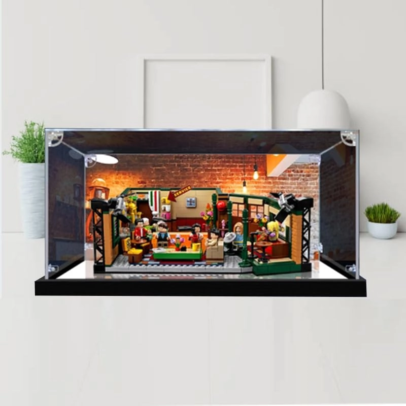 Lego Ideas Clear Acrylic Display Case - 13.77x9.84x5.90in. Mirror Bottom+Background