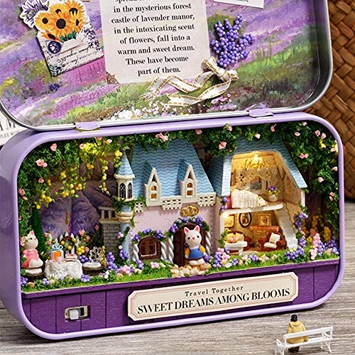 Box Theatre Doll House - Sweet Dreams Among Blooms 1:48 scale