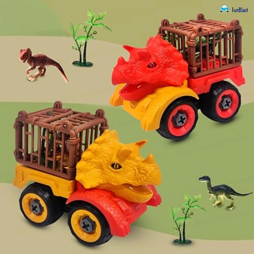Dinosaur Truck - 4-in-1 DIY Dinosaur Assembling Toy
