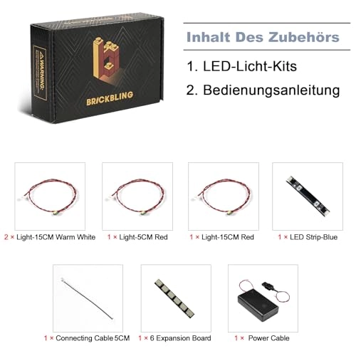 LED Light Set - Compatible with Lego 76443 USB Battery