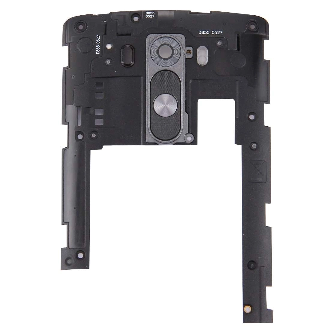 Zhongguiming Back Plate Housing Camera Lens Panel for LG G3 / D855 - White