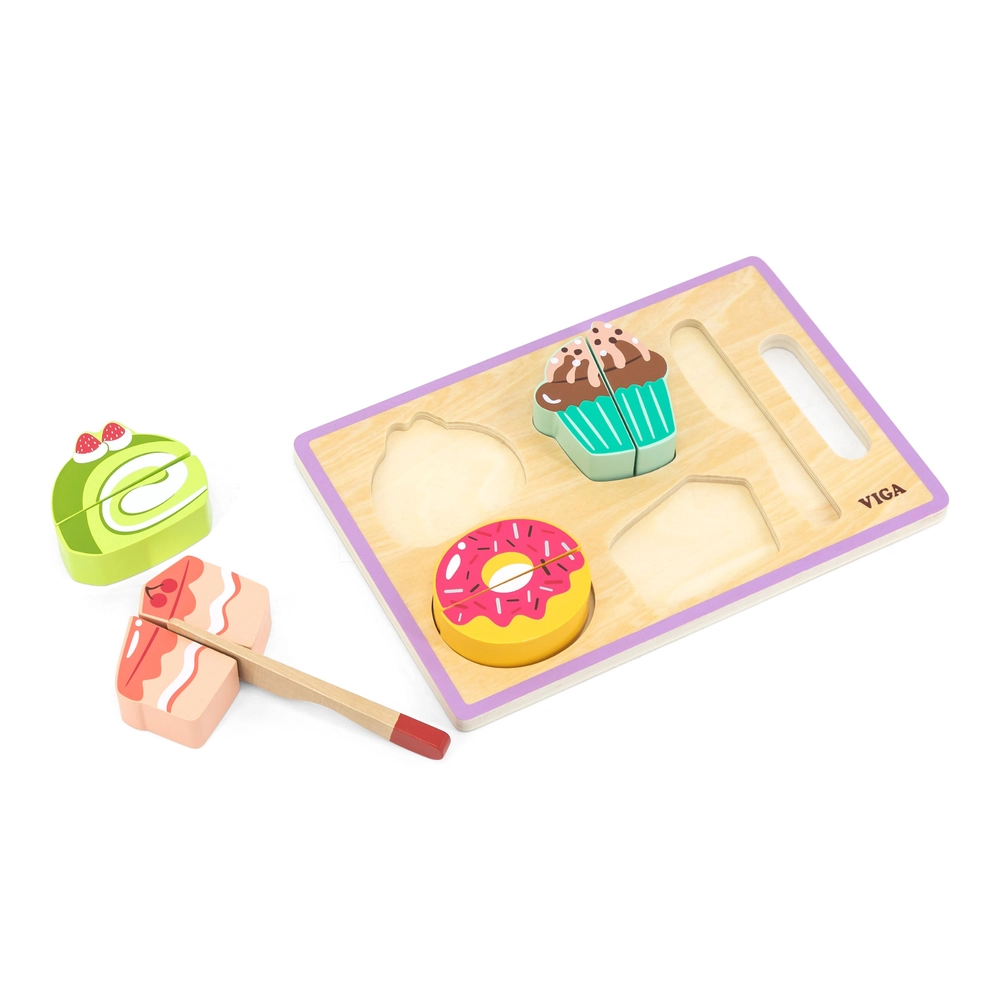 My Cutting Dessert Wooden Role Play Toy Set (29464294-44639)
