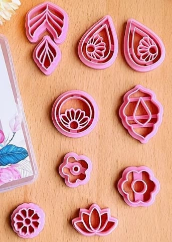 DHANISHTHA Polymer Clay Cutter - Food Safe 10 piece(s)