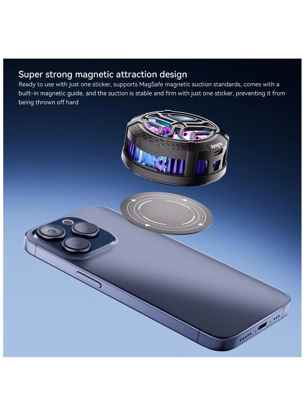 iceWorld Pro - Magnetic Back Clip 2-in-1 RGB Lighting