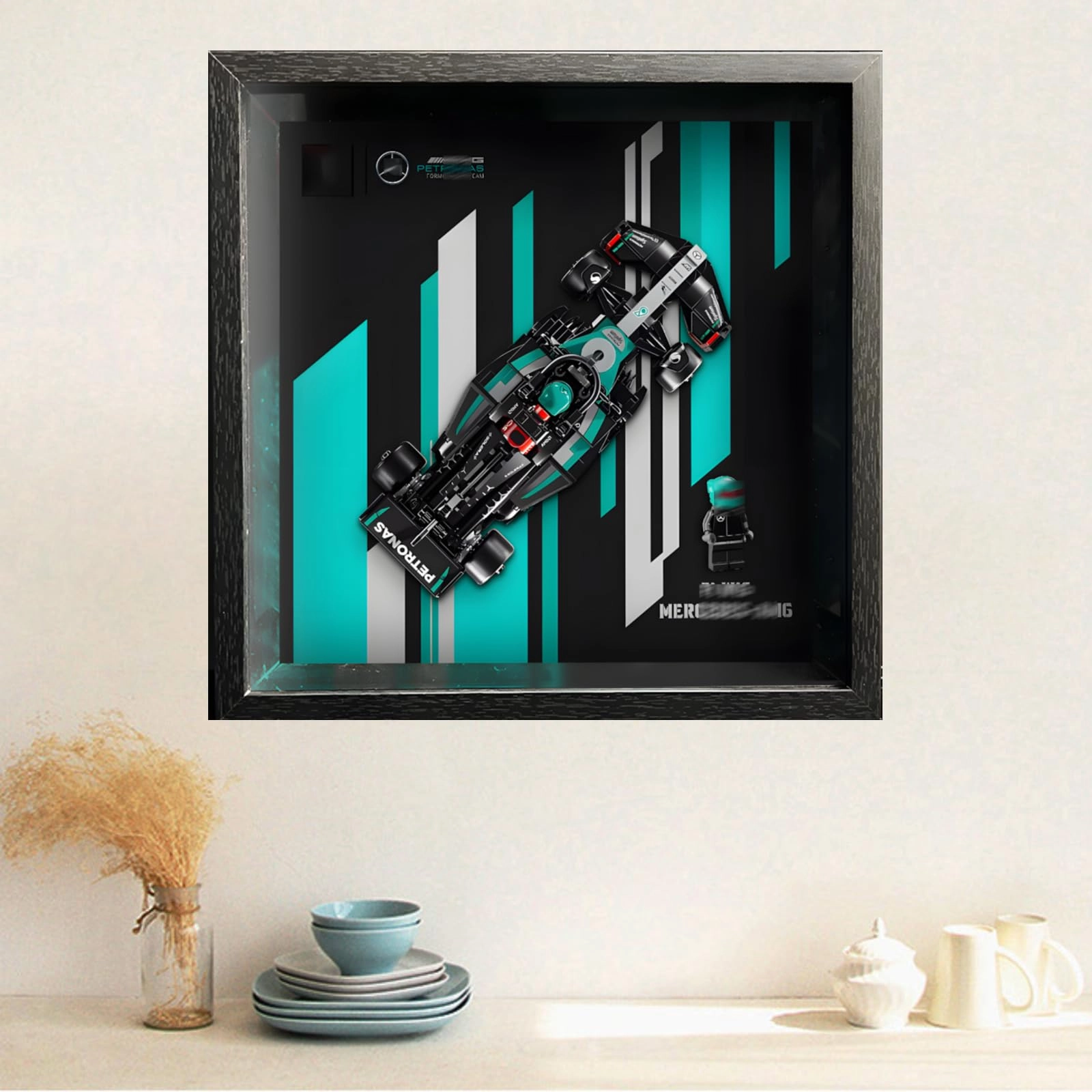 Display Wallboard Wall Mount Speed F-1 for Lego 77242 77243 77244 77245 77246