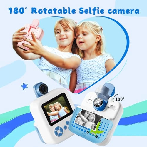 Kids Camera - Instant Print Pink