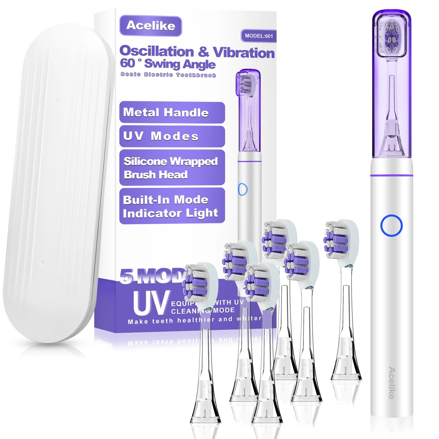 Acelike 601 - UV Mode 6 Brush Heads 120 Day