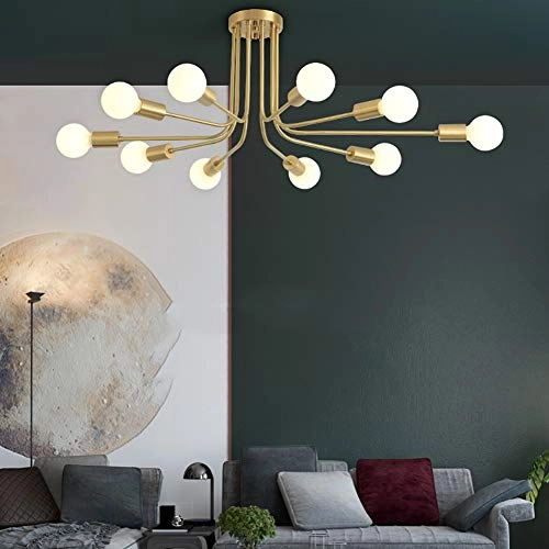 Full Copper Glass Chandelier - 7 Heads 90*27*30cm