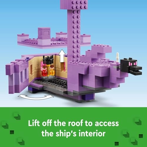 Minecraft The Ender Dragon and End Ship (21264)