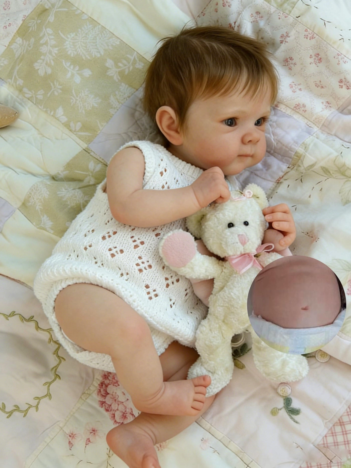 Reborn Baby Doll - 18 Inch Full Silicone Girl