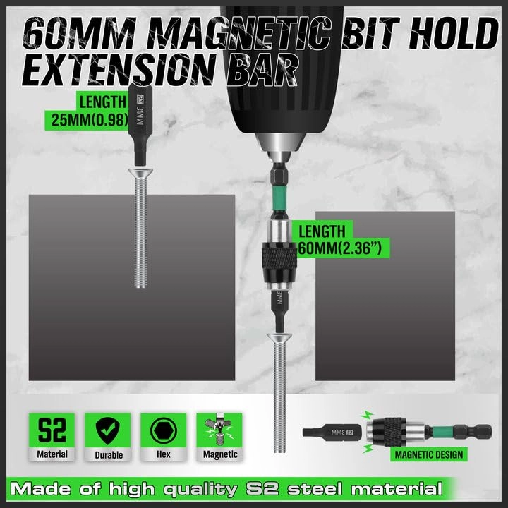 Hex Head Allen Wrench Drill Bit Set - 1/4 inch hex