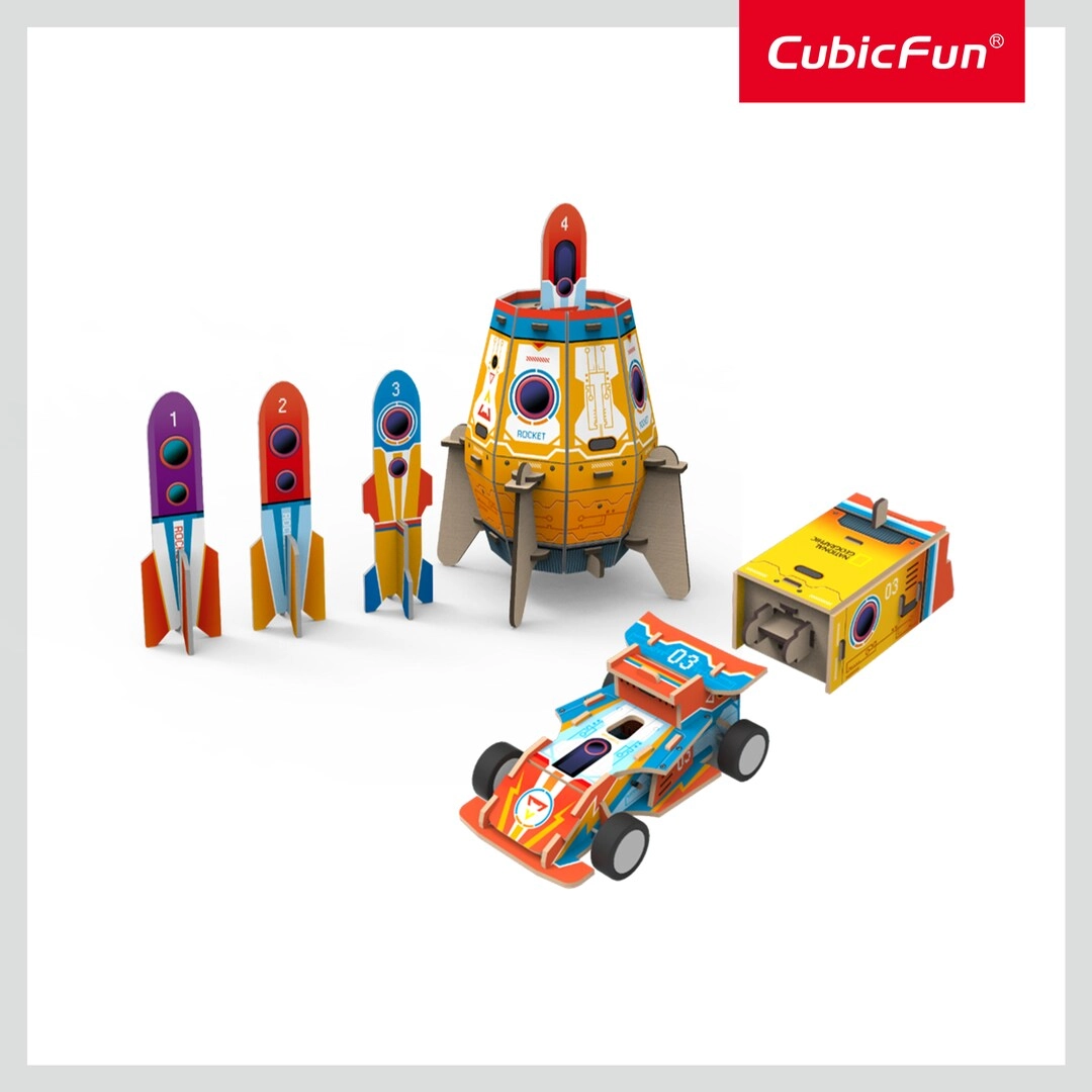 Blast-Off Rocket - 23 cm + Racing Car - 12.5 cm