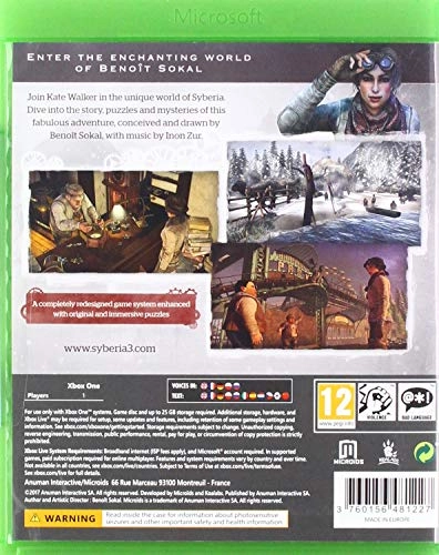 Syberia 3 Standard Edition - Xbox One
